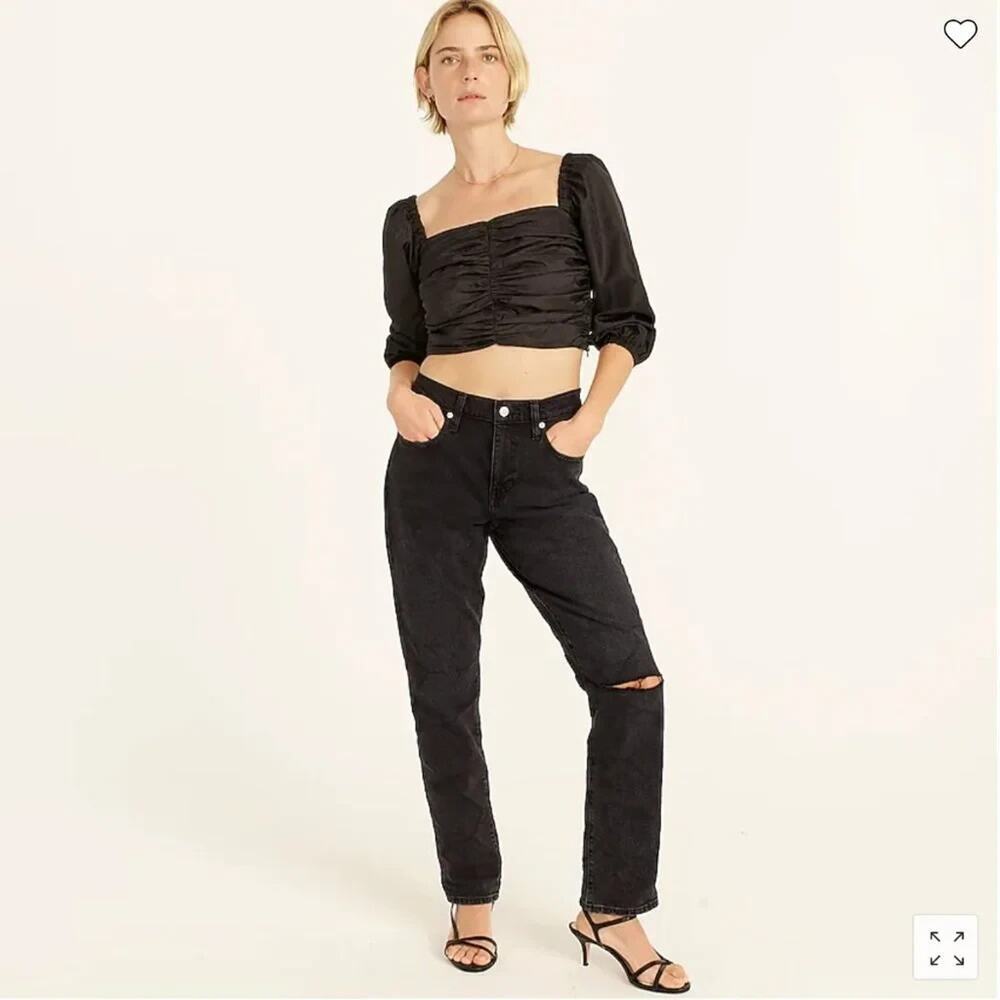 J. Crew Slim Boyfriend Jean in Washed Black BB471 27